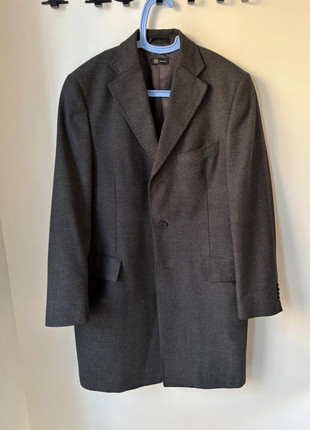 OVS Cappotto in lana grigio spinato da uomo, marque: OVS, état: Neuf sans étiquette, taille: XL, 18,00 €, 19,60 € Protection acheteurs incluse
