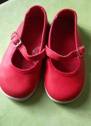 Ballerines en cuir Babies rouges - Manoletinas niña, brand: Bubu, condition: Very good, size: 23, €5.00, €5.95 includes Buyer Protection