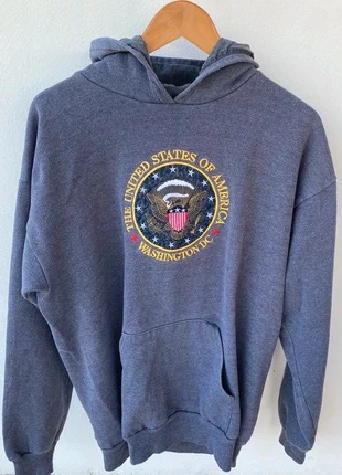 Hoodie  vintage 90s made in USA - Gris - taille XL - American Knitwear, marca: Vintage Dressing, estado: Bom, tamanho: XL, €27.00, €29.05 inclui Proteção do Comprador