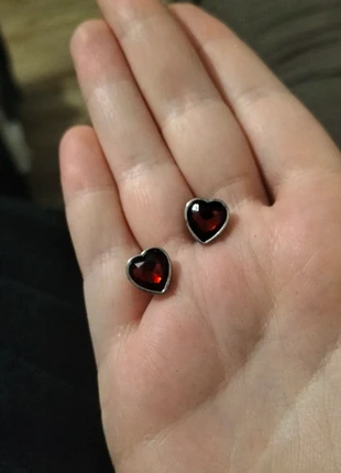 Boucles d'oreilles cœur rouge, condition: New with tags, €3.00, €3.85 includes Buyer Protection
