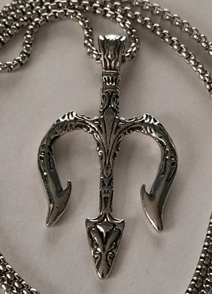 collier trident, trident, Poséidon, mer, océan, dieu grec, viking, ethnique, ethnie, bohème, brand: Collier, condition: Very good, €3.99, €4.89 includes Buyer Protection Pro