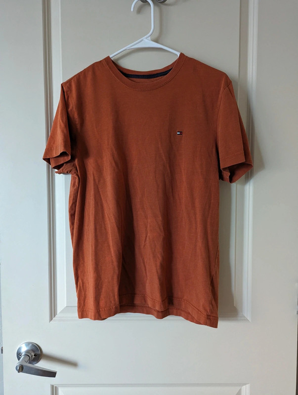 Orange Short-sleeved Tommy Hilfiger T-shirt 1