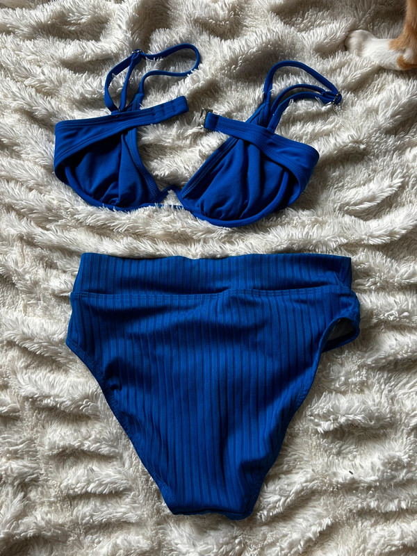 blue underwire swimsuit top 2