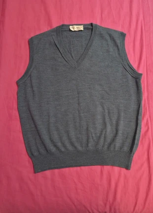 Gilet vintage/Maglione smanicato in 100% lana merinos extrafine Falcaro 48it Made in Italy uomo, marke: Falcaro Merinos, zustand: Sehr gut, größe: M, 12,00 €, 13,30 € inklusive Vinted-Käuferschutz