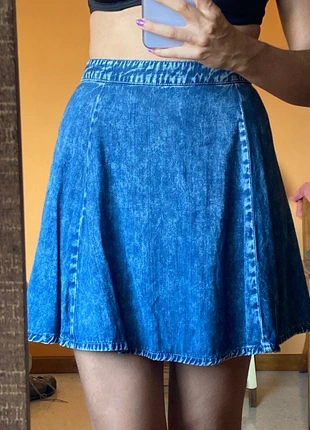 Falda de color tejano, marque: Stradivarius, état: Très bon état, taille: L / 40 / 12, 5,50 €, 6,48 € Protection acheteurs incluse