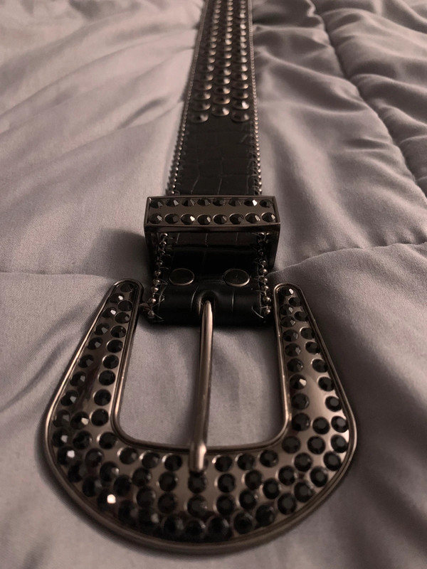 Black studded blingy “BB belt” | Vinted