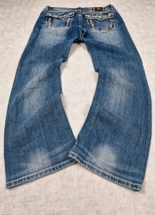 Jean Miss Me Easy Boot Cut Flare Évasé Bleu Marine Délavé Blanc, brand: True Religion, condition: Very good, size: XL / 42 / 14, €119.90, €126.60 includes Buyer Protection Pro