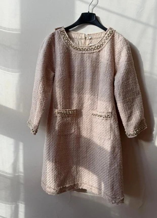 tweed minidress pink pearl three quarter sleeve elegant s new, brand: Vintage Dressing, condizioni: Ottime, taglia: S / IT 40 / EU 36, €5.00, €5.95 include la Protezione acquisti