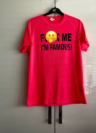 Bright pink funny top., condition: Very good, size: S / UK 8-10, £2.00, £2.80 includes Buyer Protection