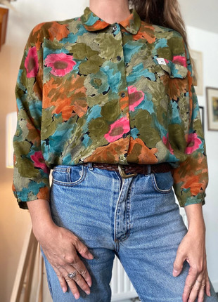 Magnifique chemisier vintage made in France 🇫🇷, marca: Vintage Dressing, estado: Muito bom, tamanho: L / 40 / 12, €29.00, €31.15 inclui Proteção do Comprador