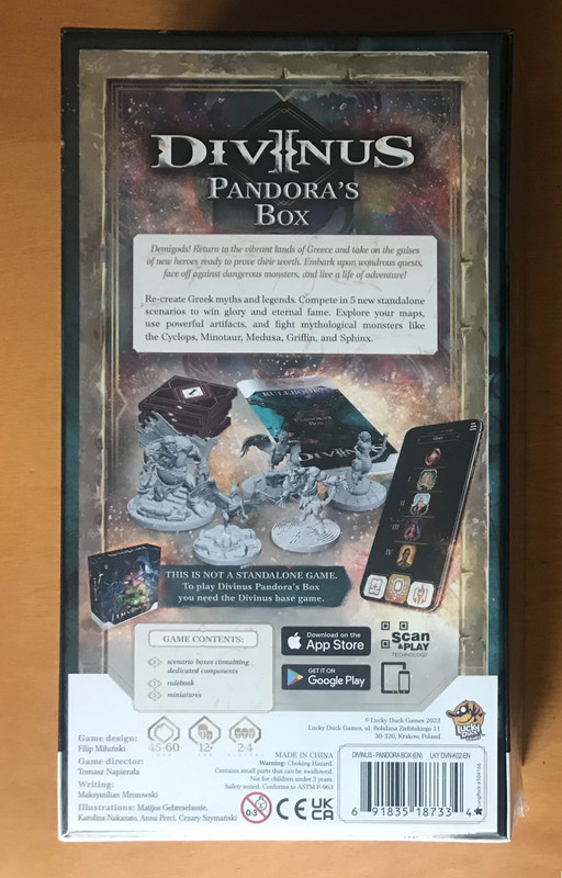 Divinus: Pandora's Box (Stretch Goals Box) - Gioco da Tavolo Board Game - Kickstarter KS - New Nuovo 2