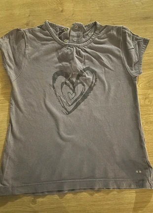 Tee shirt violet coeur, brand: Kid Kanai, condition: Very good, size: 3 years / 98 cm, €2.00, €2.80 includes Buyer Protection