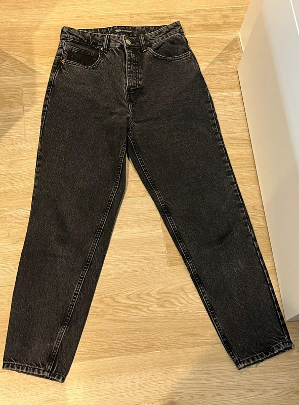 Mom Jeans Zara vaquero negros 1