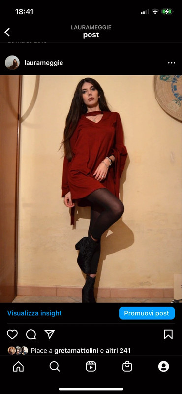 Shein 2025 vestito bordeaux