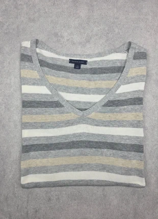 Pull Col V Tommy Hilfiger – Gris à Rayures – Taille L – Très Bon État, marque: Tommy Hilfiger, état: Très bon état, taille: L, 19,99 €, 21,69 € Protection acheteurs (Pro) incluse