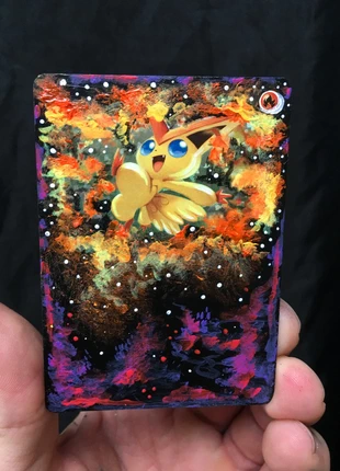 Carta Victini pintada a mano, marca: Pokémon, estado: Muy bueno, 16,00 €, 16,80 € Protección al comprador incluida