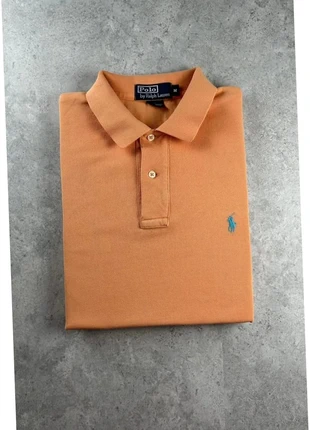 Polo Ralph Lauren homme coton piqué | Orange logo bleu | taille M, marque: Ralph Lauren, état: Bon état, taille: M, 15,00 €, 16,45 € Protection acheteurs (Pro) incluse