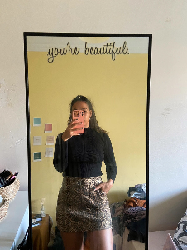 Jupe leopard bershka hot sale