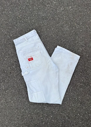 Pantalon dickies single knee workwear baggy blanc vintage - Taille 32x32, brand: Dickies, condizioni: Ottime, taglia: IT 42 | W32, €15.00, €16.45 include la Protezione acquisti Pro