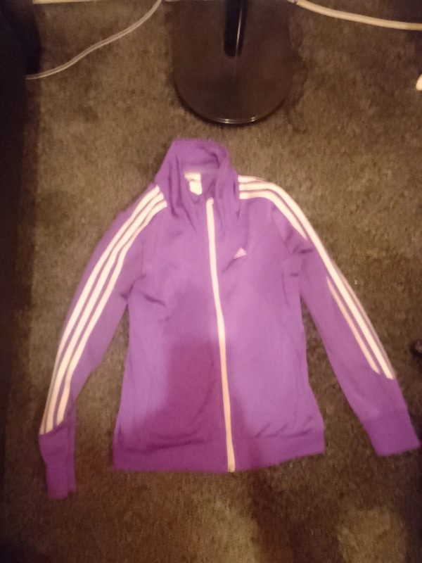 Purple adidas store sweatsuit