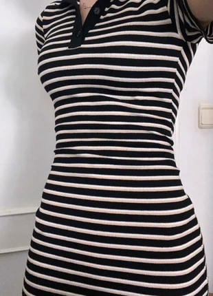 Vestido ajustado de rallas h&m, marque: H&M, état: Neuf sans étiquette, taille: XS / 34 / 6, 4,50 €, 5,43 € Protection acheteurs incluse