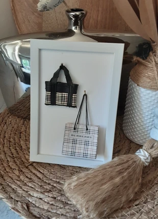 Cadre décoratif avec sac miniature, brand: Deco, condizioni: Nuovo senza cartellino, €6.00, €7.00 include la Protezione acquisti
