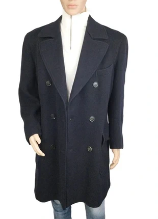 Manteau bleu marine 100% laine très chaud homme - Taille L, merk: sans marque, staat: Heel goed, maat: L, € 89,00, € 94,15 inclusief Kopersbescherming Pro