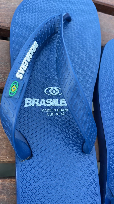 Flip flop infradito in gomma pesante brasileras blu navy Vinted