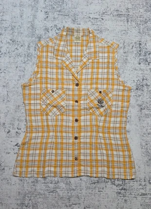 Chemise Sans Manche Rip Curl 44 M Carreaux Jaune Blanche Vintage Y2K Coton, brand: Rip Curl, condizioni: Ottime, taglia: M / IT 42 / EU 38, €19.99, €21.69 include la Protezione acquisti Pro