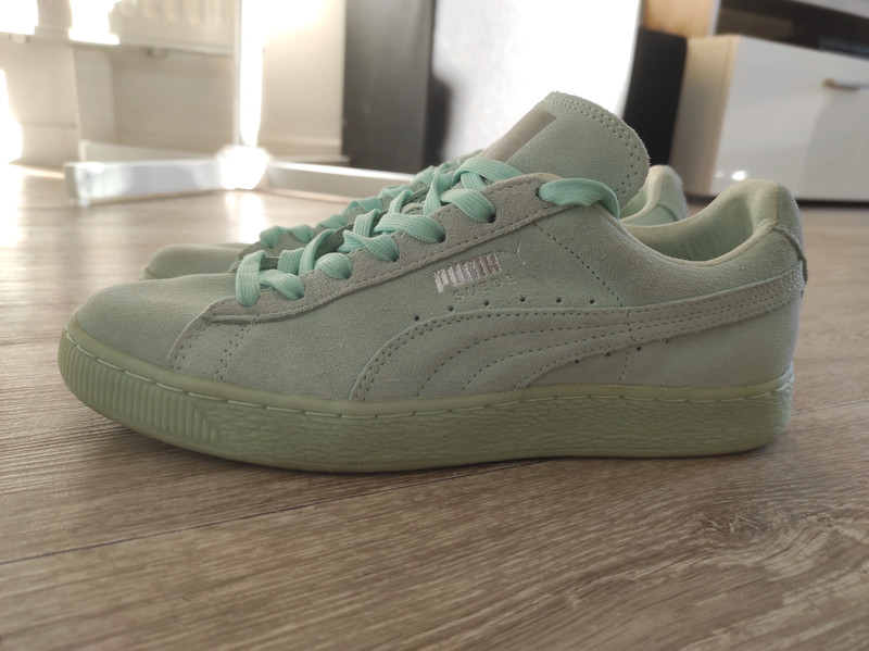 Puma suede verte discount homme