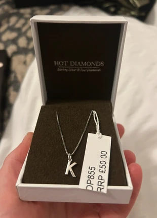 Brand new hot diamonds sterling silver diamond set micro ‘K’ pendant necklace, brand: Hot Diamonds, condition: New with tags, £25.00, £26.95 includes Buyer Protection
