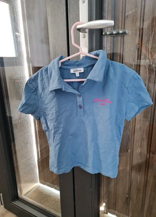 Tee shirt bleu avec écriture, brand: Jennyfer, condition: Very good, size: M, €3.00, €3.85 includes Buyer Protection