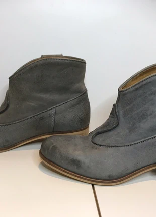 Studio Pollini grey leather ankle boots, merk: Pollini, staat: Nieuw zonder prijskaartje, maat: 37, € 49,00, € 52,15 inclusief Kopersbescherming