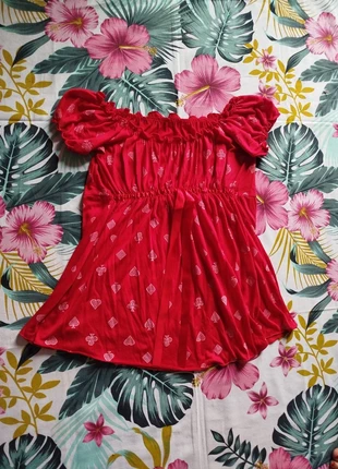 Top rouge à motifs taille M, état: Très bon état, taille: M / 38 / 10, 5,00 €, 5,95 € Protection acheteurs incluse