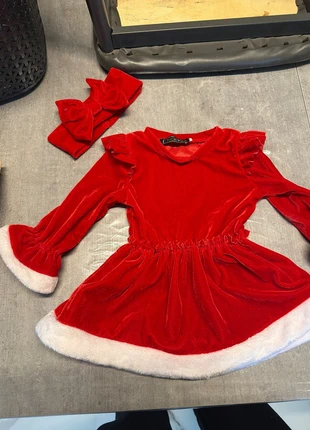 robe de noël avec bandeau, marque: Leclerc, état: Neuf sans étiquette, taille: 6-9 mois / 68 cm, 5,00 €, 5,95 € Protection acheteurs incluse