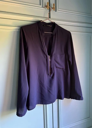 Zara navy blue blouse. Very elegant and stylish size s, brand: Zara, condition: Very good, size: S / 8, £2.00, £2.80 includes Buyer Protection