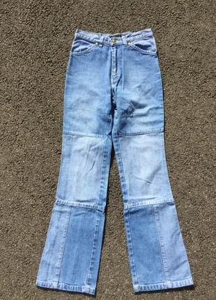 •jean bleu patchwork évasé kookaï vintage•, marque: KOOKAÏ, état: Très bon état, taille: XXS / 32 / 4, 10,00 €, 11,20 € Protection acheteurs incluse