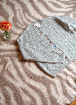 Arquely · Cardigan élégant et douillet gris, marke: sans marque, zustand: Sehr gut, größe: Einheitsgröße, 39,00 €, 41,65 € inklusive Vinted-Käuferschutz