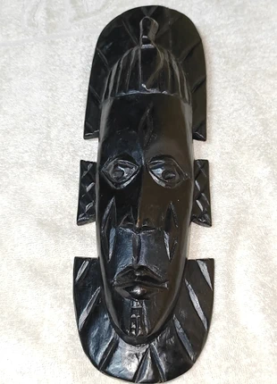 Antigua mascara decorativa africana tallada a mano, marque: Máscara Africana, état: Très bon état, 10,00 €, 11,20 € Protection acheteurs incluse