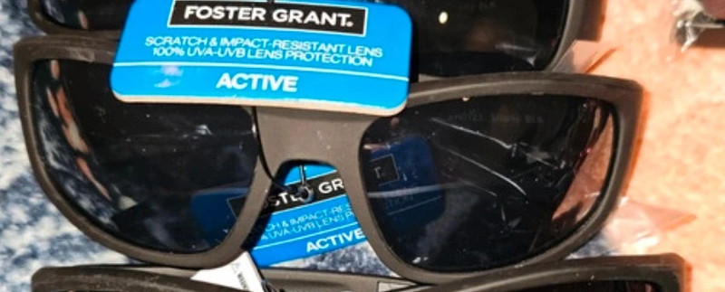 Mens Foster Grant Active Wrap Sports Sunglasses UVA UVB lens protection