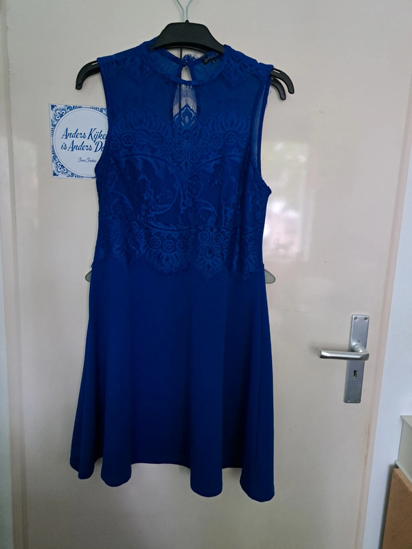 Blauwe jurk