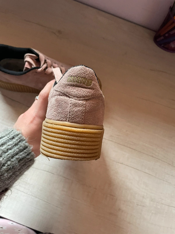 playeros mustang rosa claro plataforma