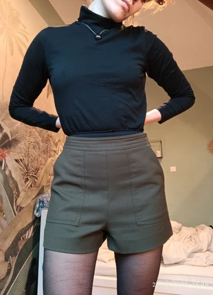 Short taille haute kaki taille 36, marque: Pimkie, état: Bon état, taille: S / 36 / 8, 1,00 €, 1,75 € Protection acheteurs incluse