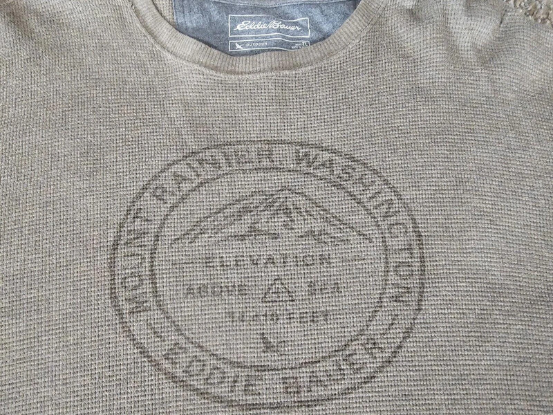 Eddie Bauer Mount Rainier Washington Thermal Shirt Tall Lg 2