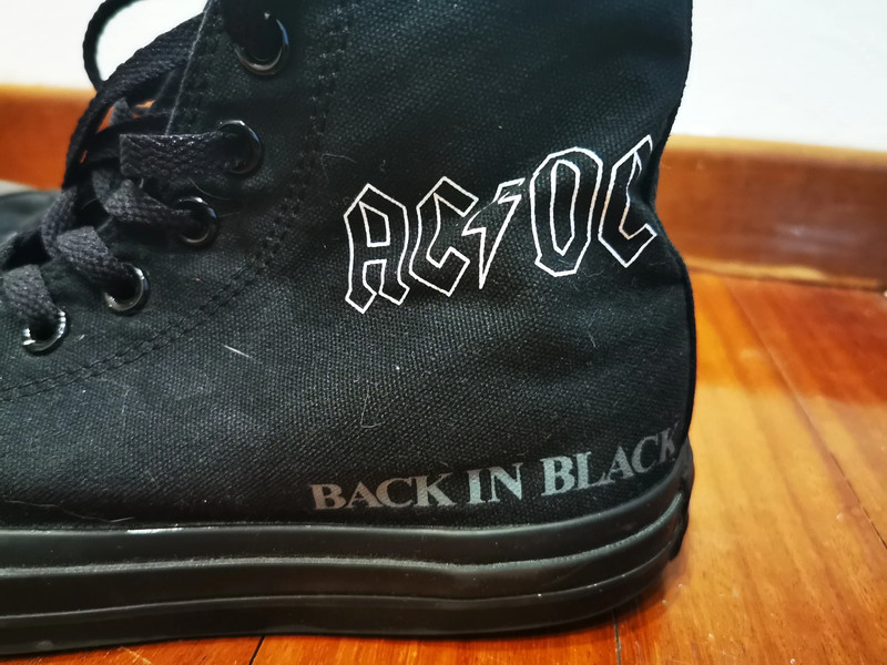Converse All Star AC/DC Back Black - Vinted