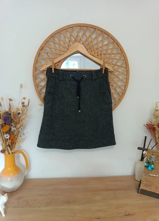 More & More Wool Skirt • Falda Lana Gris • Jupe Tweed Chic, marque: More & More, état: Neuf sans étiquette, taille: S / 36 / 8, 15,00 €, 16,45 € Protection acheteurs incluse
