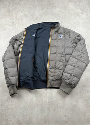 Doudoune K-Way Réversible pour homme / Taille S / Couleur gris taupe | marine / Garnie duvet, marca: K-Way, estado: Muito bom, tamanho: S, €100.00, €105.70 inclui Proteção do Comprador