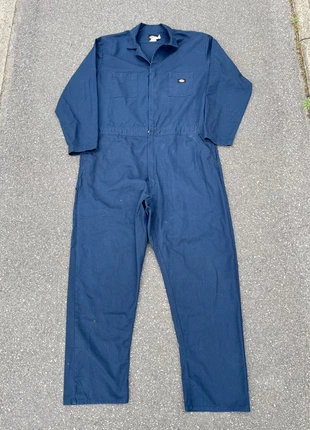 The vintage 1990’s dickies jumpsuit/combinaison single knee workwear bleu - Taille XXL, marque: Dickies, état: Très bon état, taille: XXL, 29,00 €, 31,15 € Protection acheteurs (Pro) incluse