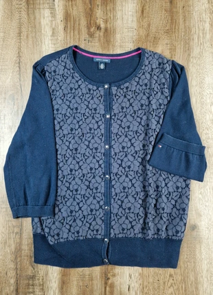 Cardigan dentelle bleu marine Tommy Hilfiger boutons pression taille L, brand: Tommy Hilfiger, condition: Very good, size: L / 40 / 12, €10.00, €11.20 includes Buyer Protection Pro