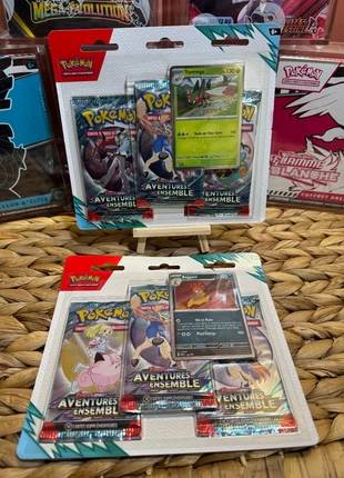 Lot de 2 Tripacks Pokémon EV09 – Aventures Ensemble – Yanmega + Baggaïd, brand: Pokémon, condizioni: Nuovo senza cartellino, €40.00, €42.70 include la Protezione acquisti Pro